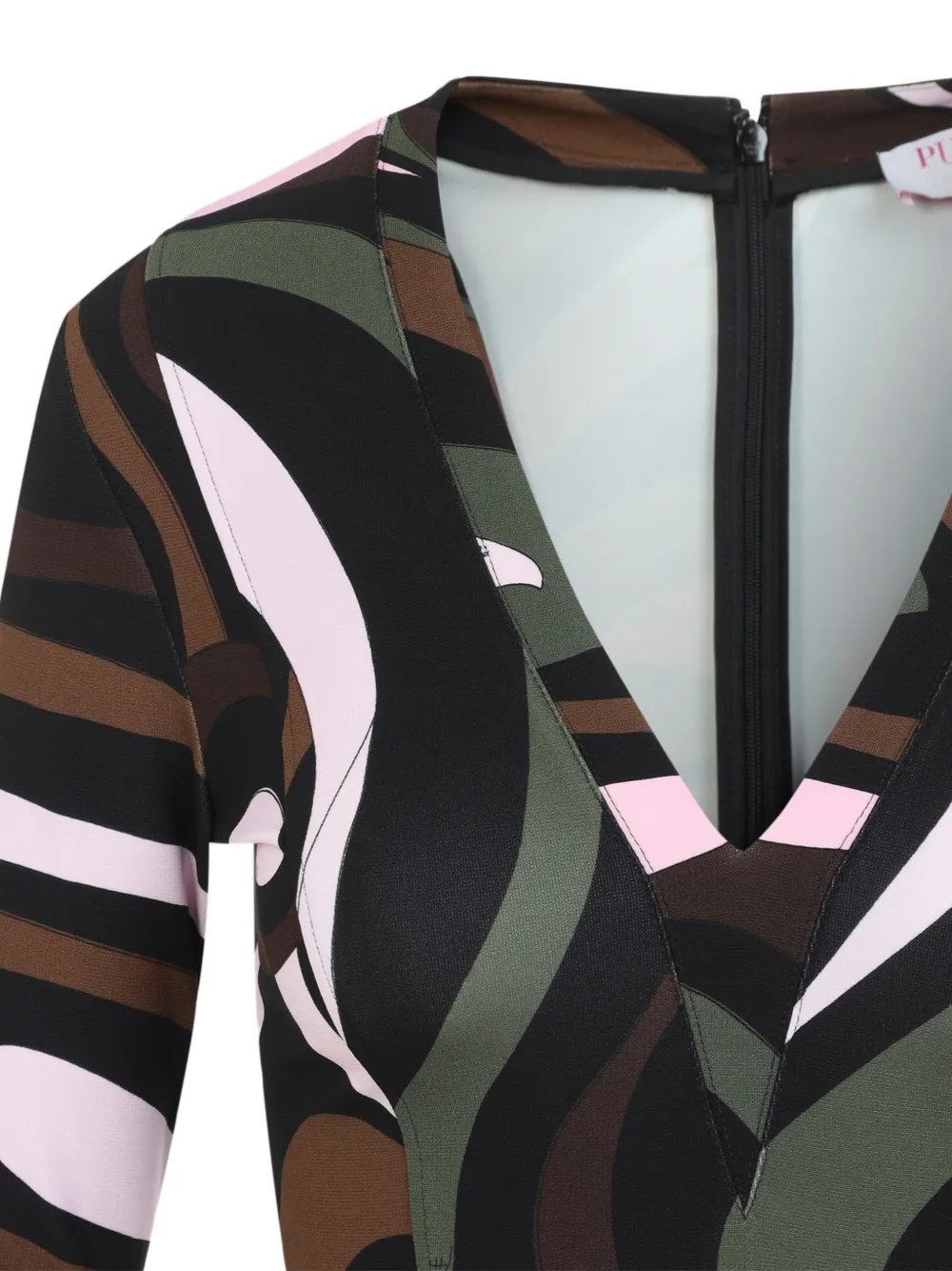 PUCCI Jurk met V-hals Zwart