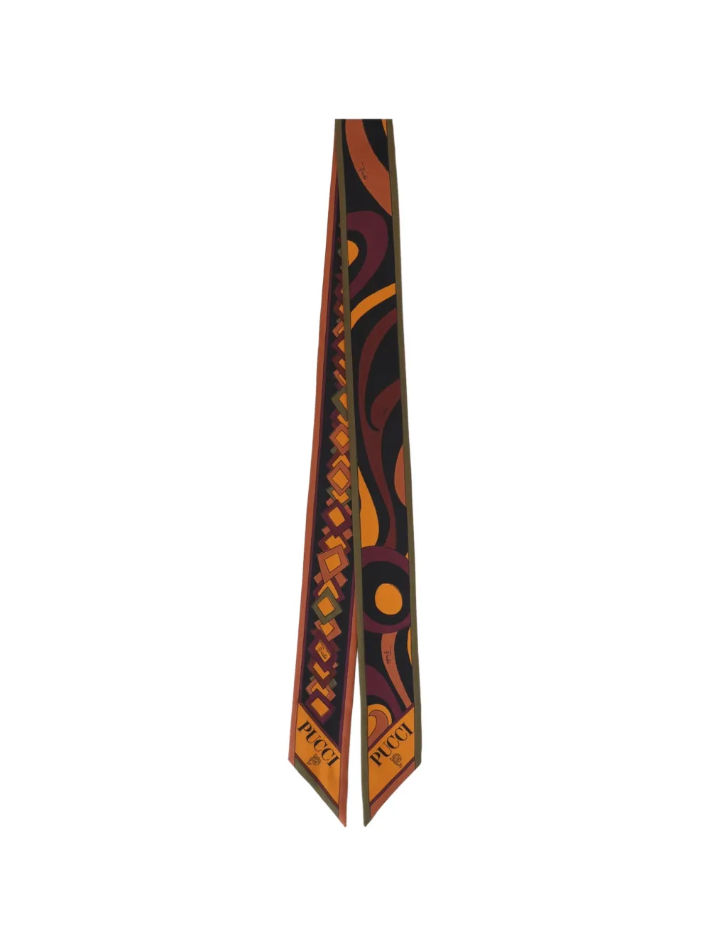 PUCCI mixed-print silk bandeau - Nero