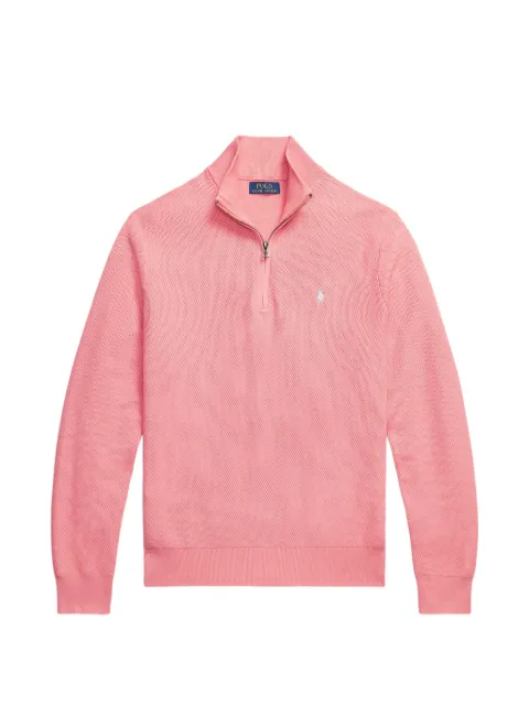 Polo Ralph Lauren quarter-zip embroidered-logo sweater