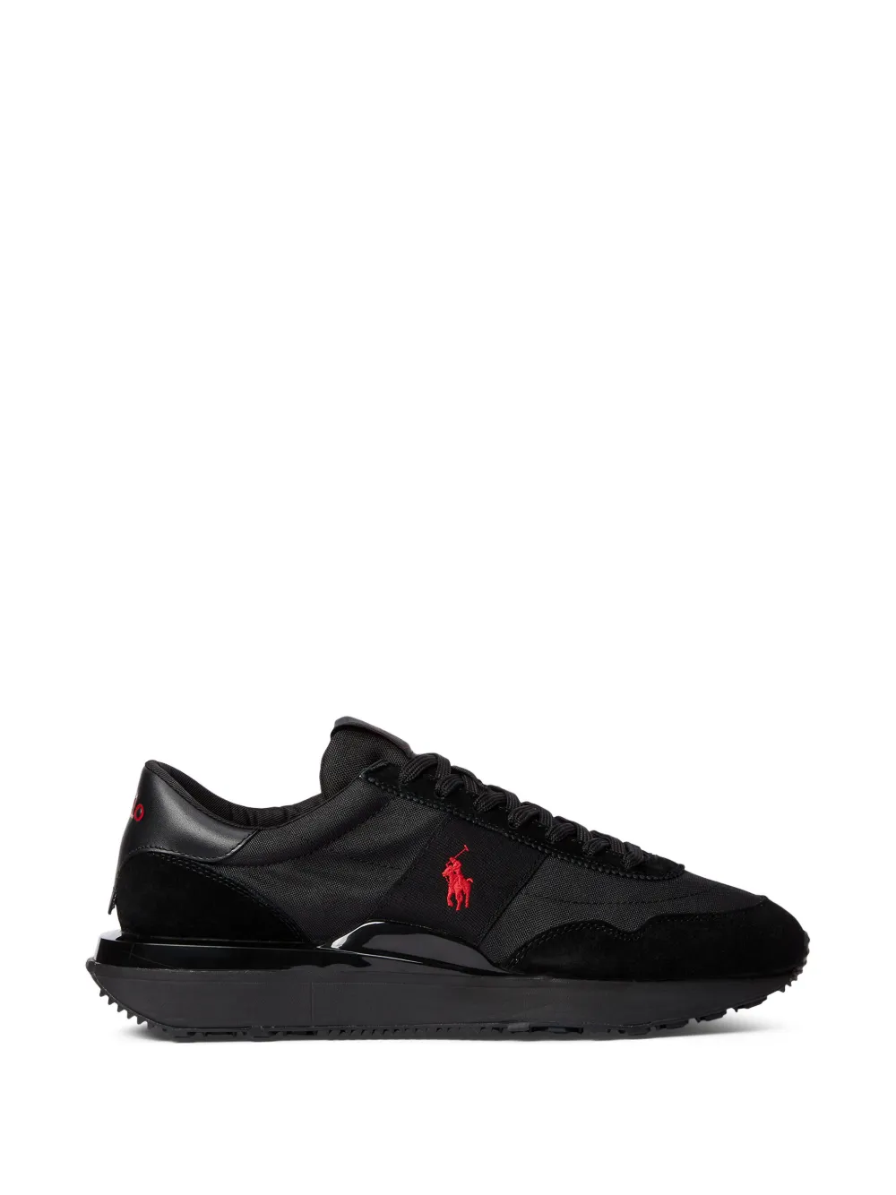 Polo Ralph Lauren logo-patch panelled sneakers - Nero