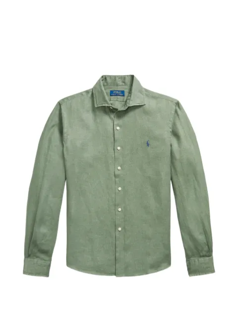 Polo Ralph Lauren logo-embroidered linen shirt