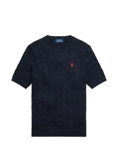 Polo Ralph Lauren cable-knit short-sleeve sweater