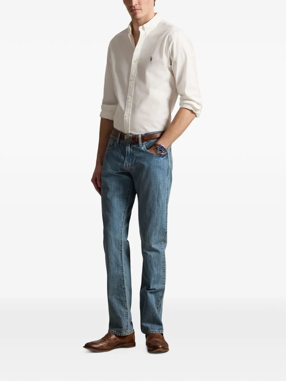 Polo Ralph Lauren Stanton jeans met wassing Blauw