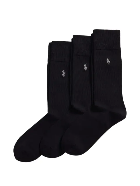 Polo Ralph Lauren logo-embroidered ribbed-trim socks