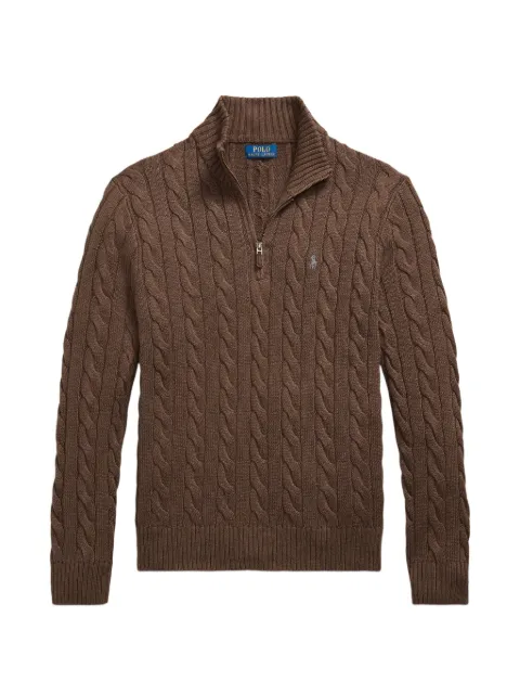 Polo Ralph Lauren cable-knit quarter-zip sweater