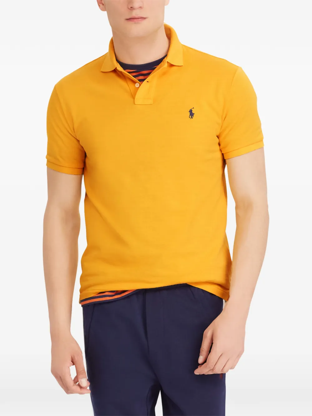 Polo Ralph Lauren Katoenen poloshirt met geborduurd logo Geel