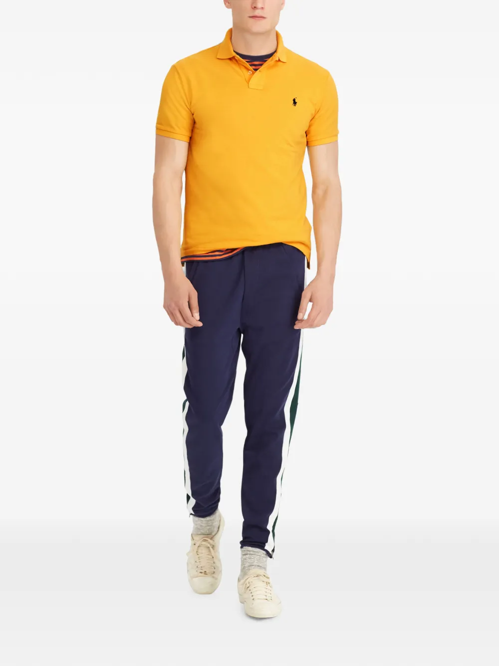 Polo Ralph Lauren Katoenen poloshirt met geborduurd logo Geel
