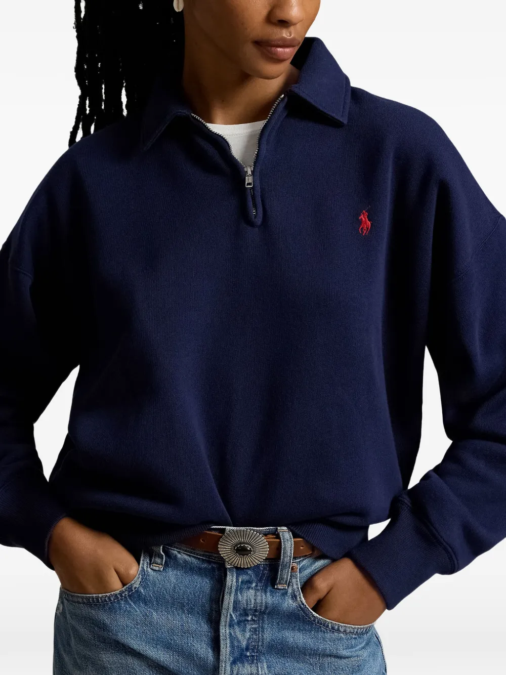 Polo Ralph Lauren Sweater met geborduurd logo Blauw