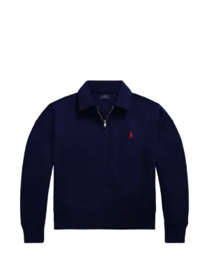 Polo Ralph Lauren x Wimbledon Panelled full-zip Sweatshirt | Blue