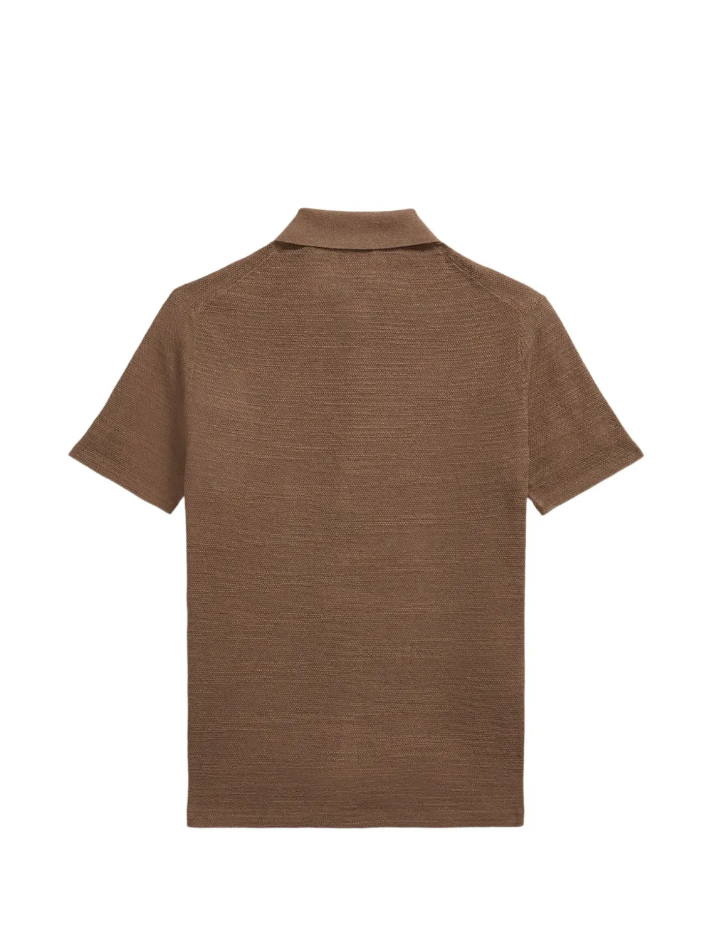 Polo Ralph Lauren logo-embroidered textured shirt Bruin