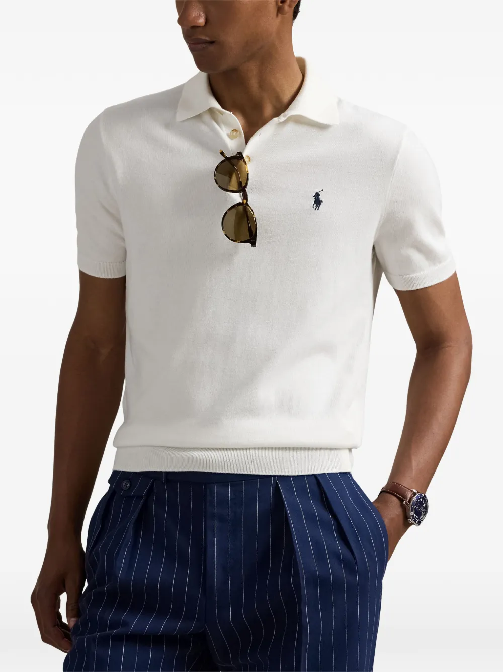 Polo Ralph Lauren Poloshirt met geborduurd logo Beige