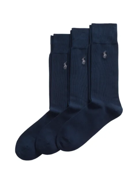 Polo Ralph Lauren cotton-blend trouser socks 3-pack