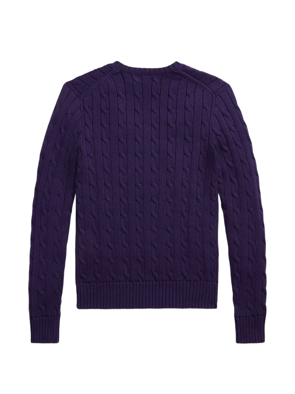 Polo Ralph Lauren Kabelgebreide trui met V-hals Paars