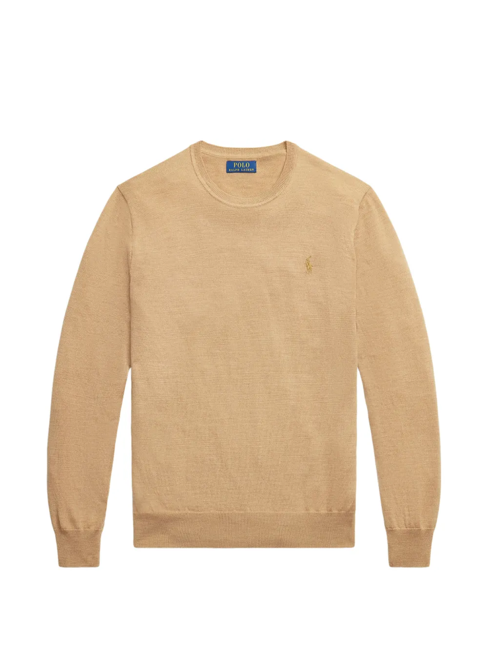 Polo Ralph Lauren logo-embroidered wool sweater - Marrone