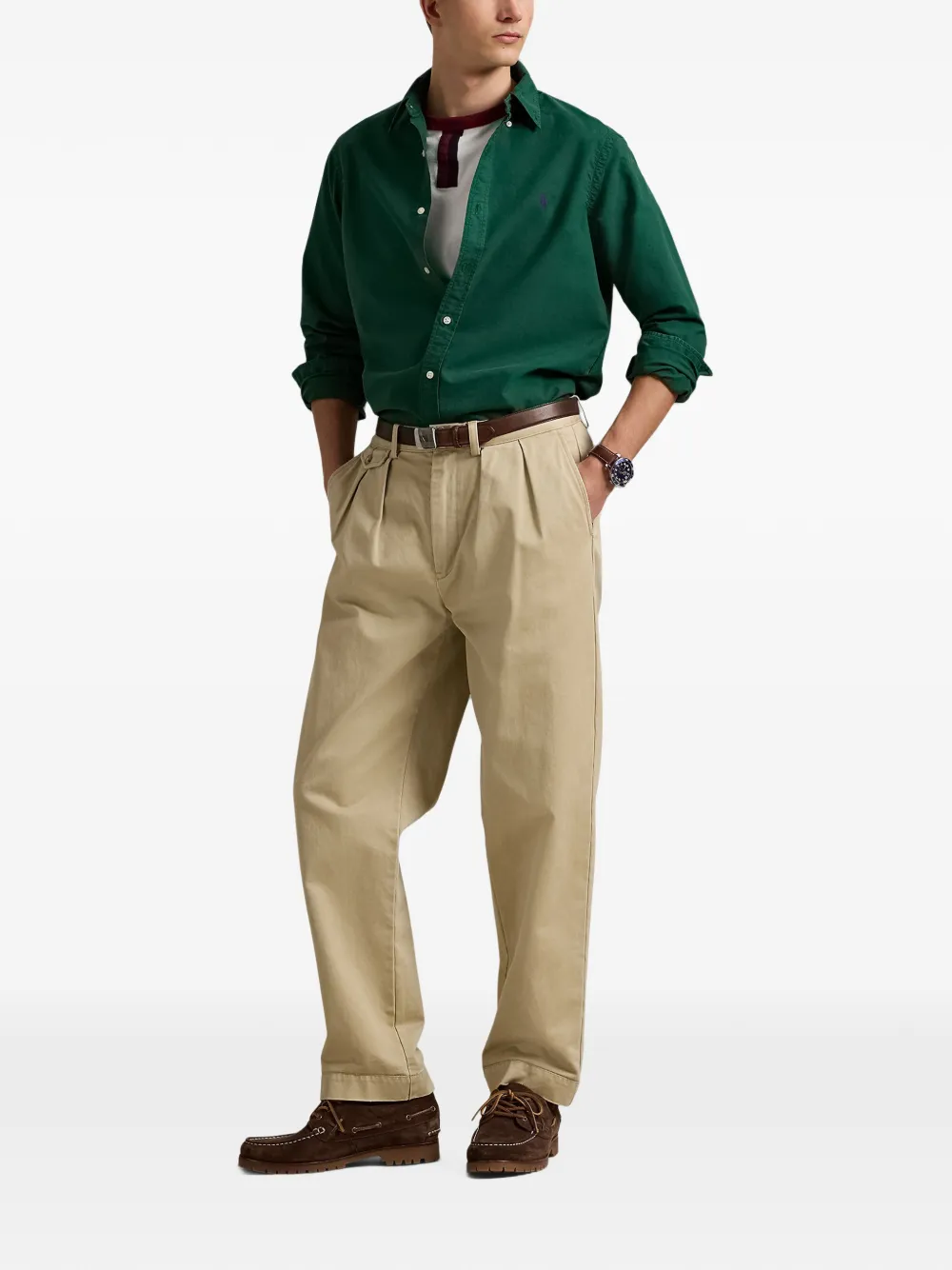 Polo Ralph Lauren button-down collar shirt Groen