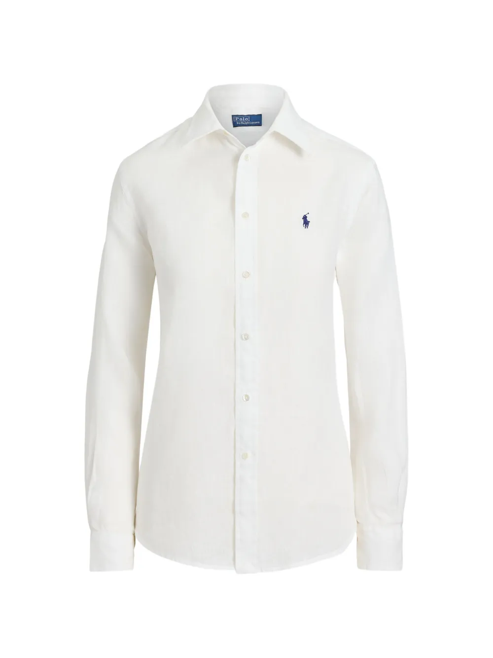 Polo Ralph Lauren logo-embroidered linen shirt - Bianco
