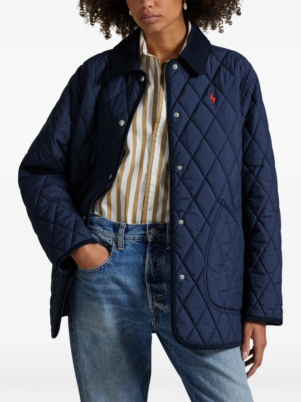 Polo Ralph Lauren Gewatteerd jack Blauw