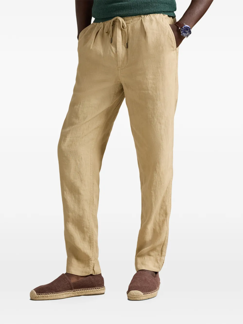 Polo Ralph Lauren Broek met trekkoordtaille Beige