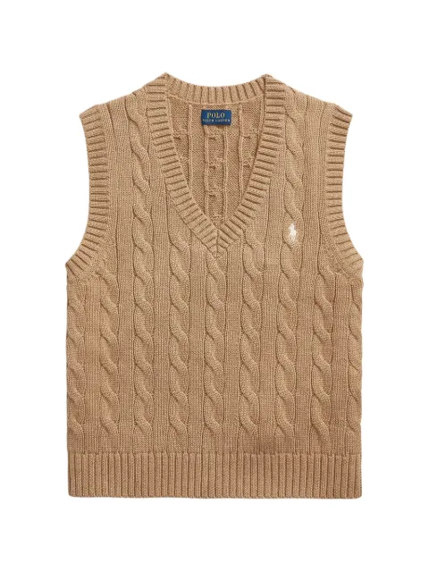 Polo Ralph Lauren cable-knit V-neck vest