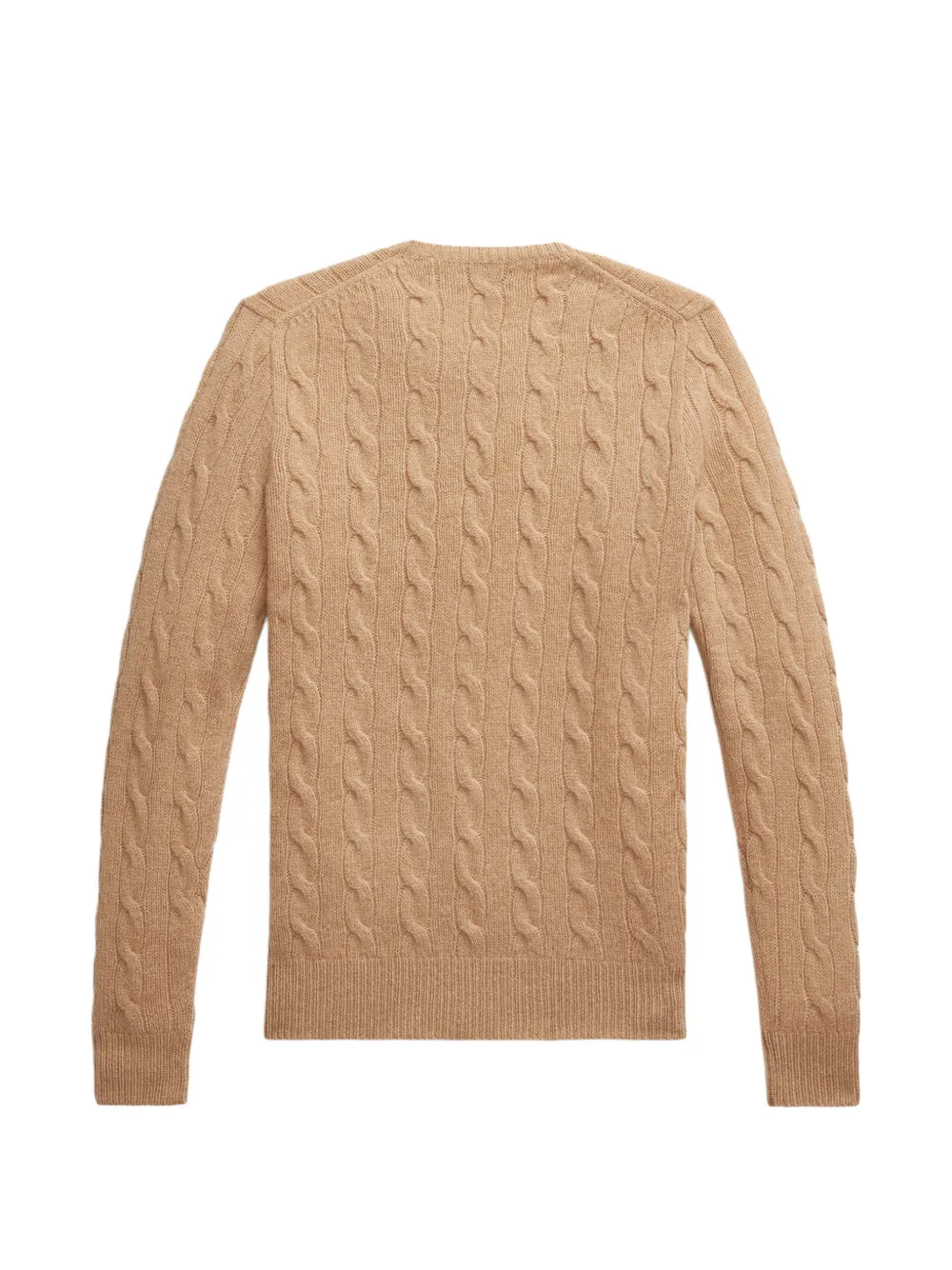 Polo Ralph Lauren Kabelgebreide trui met geborduurd logo Bruin