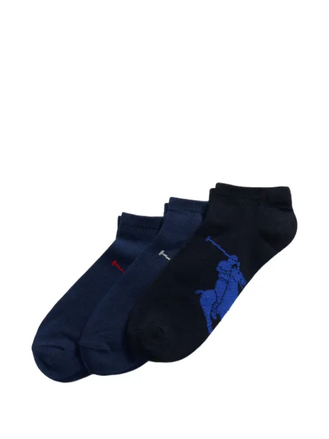 Polo Ralph Lauren Pony-motif ankle socks (set of three)