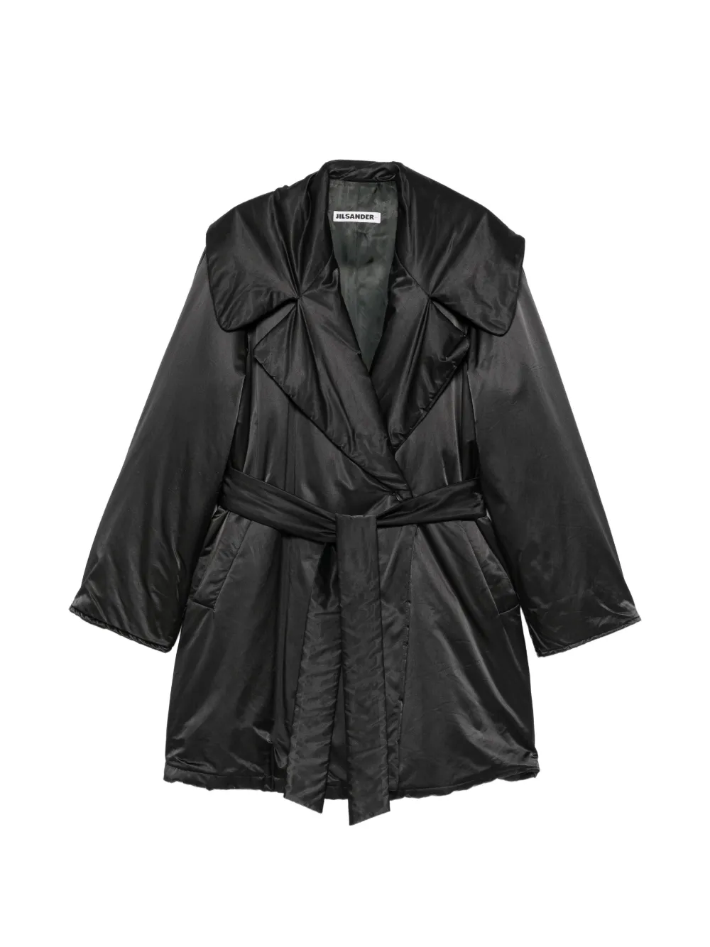 Jil Sander Pre-Owned Cappotto con cintura anni '90 - Nero