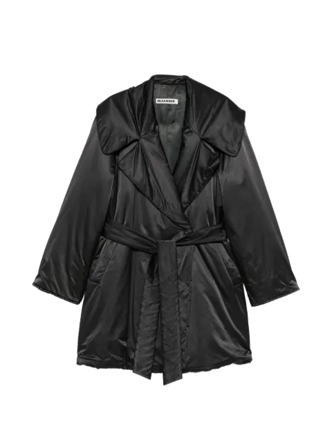 Jil Sander Pre-Owned abrigo con cinturón y cuello ancho 1990