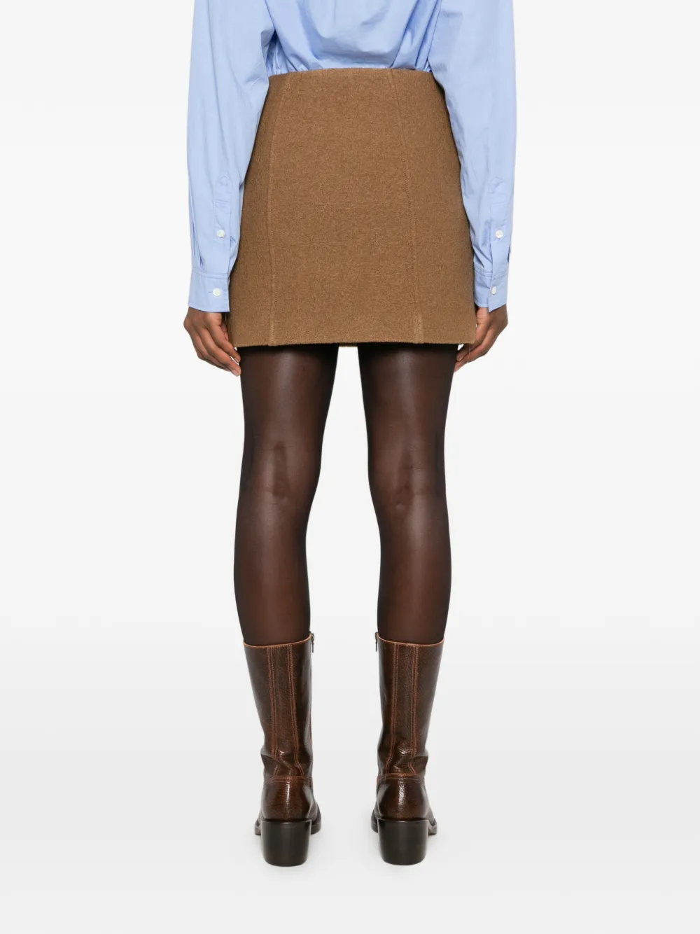 I BLUES seam-detail mini skirt Bruin