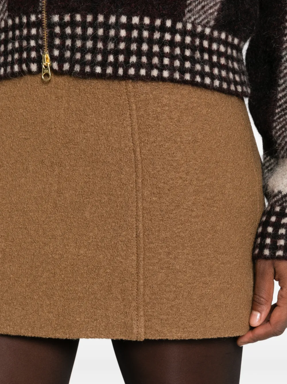 I BLUES seam-detail mini skirt Bruin