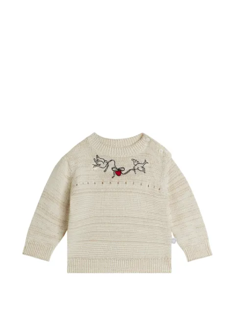 Stella McCartney Kids embroidered knit sweater