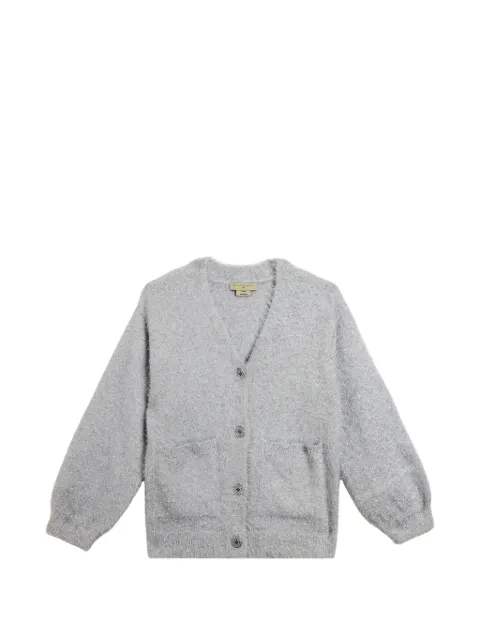 Stella McCartney Kids metallic-effect long-sleeve cardigan