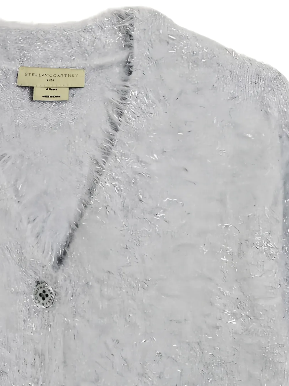 Stella McCartney Kids Vest met geborsteld effect en lurex-detail Grijs