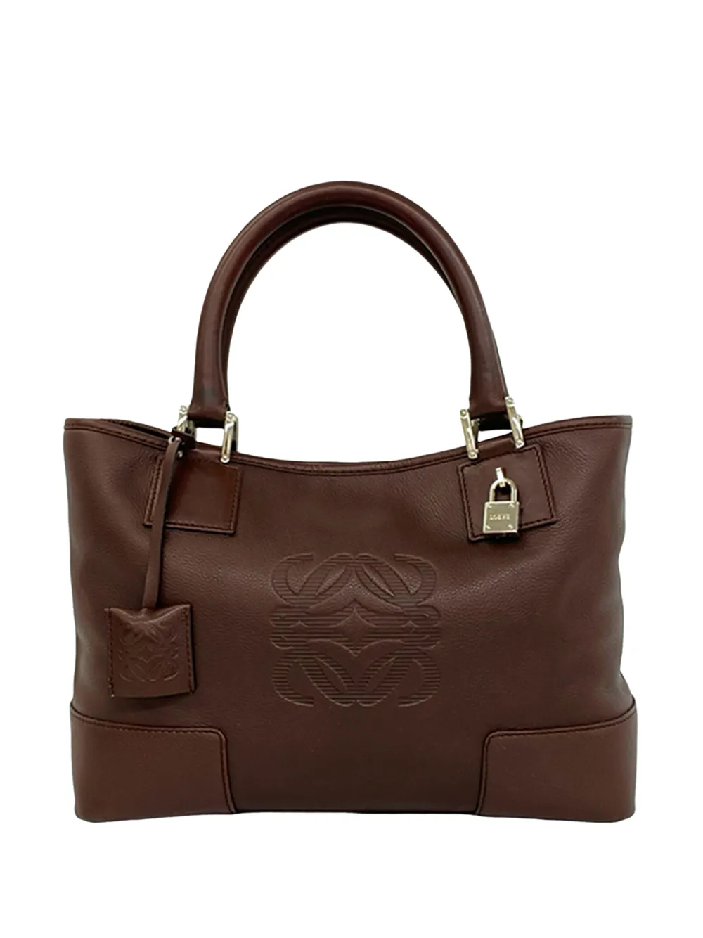 Loewe Pre-Owned 20th Century Leather Fusta tote bag - Marrone