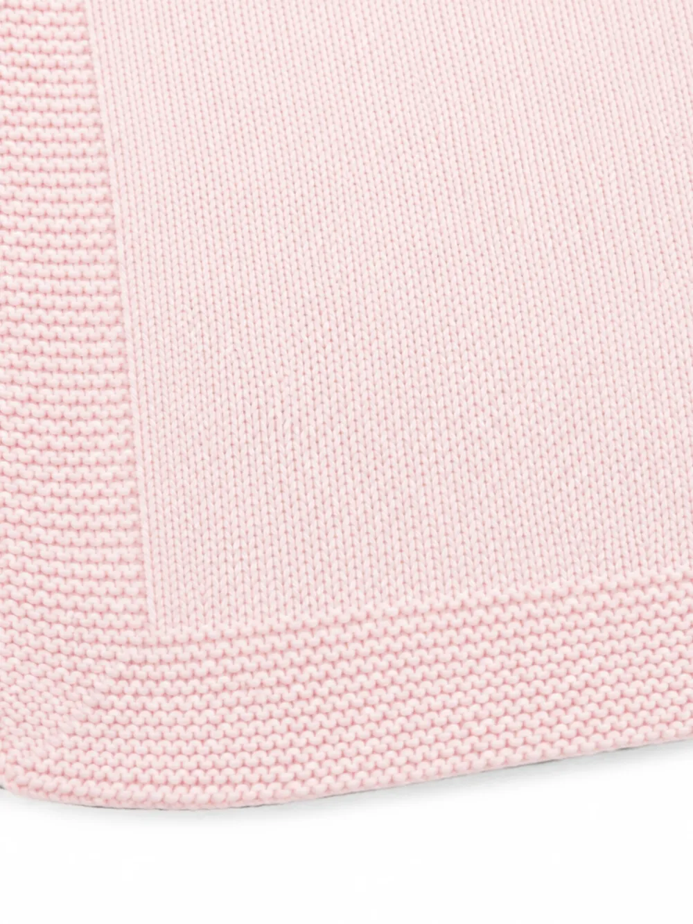Bébé di Almy Kabelgebreide deken verfraaid met strik Roze