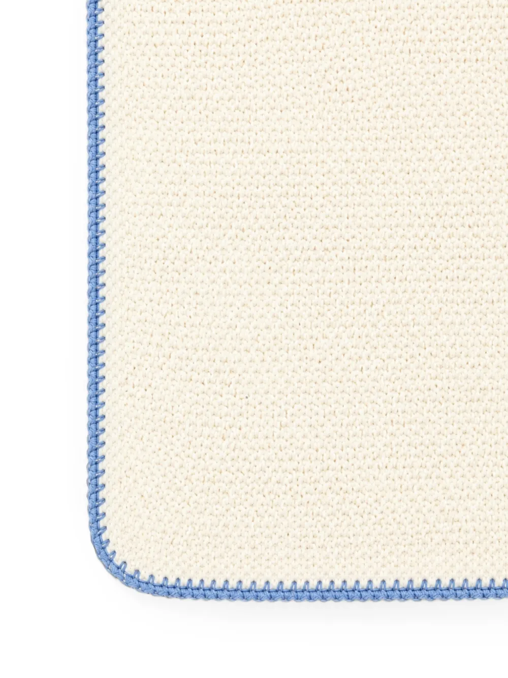 Bébé di Almy Gebreide deken met contrasterende afwerking Beige