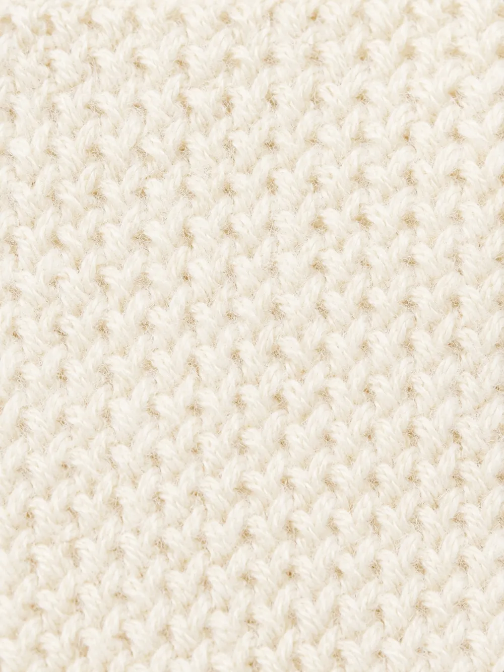 Bébé di Almy Gebreide deken met contrasterende afwerking Beige