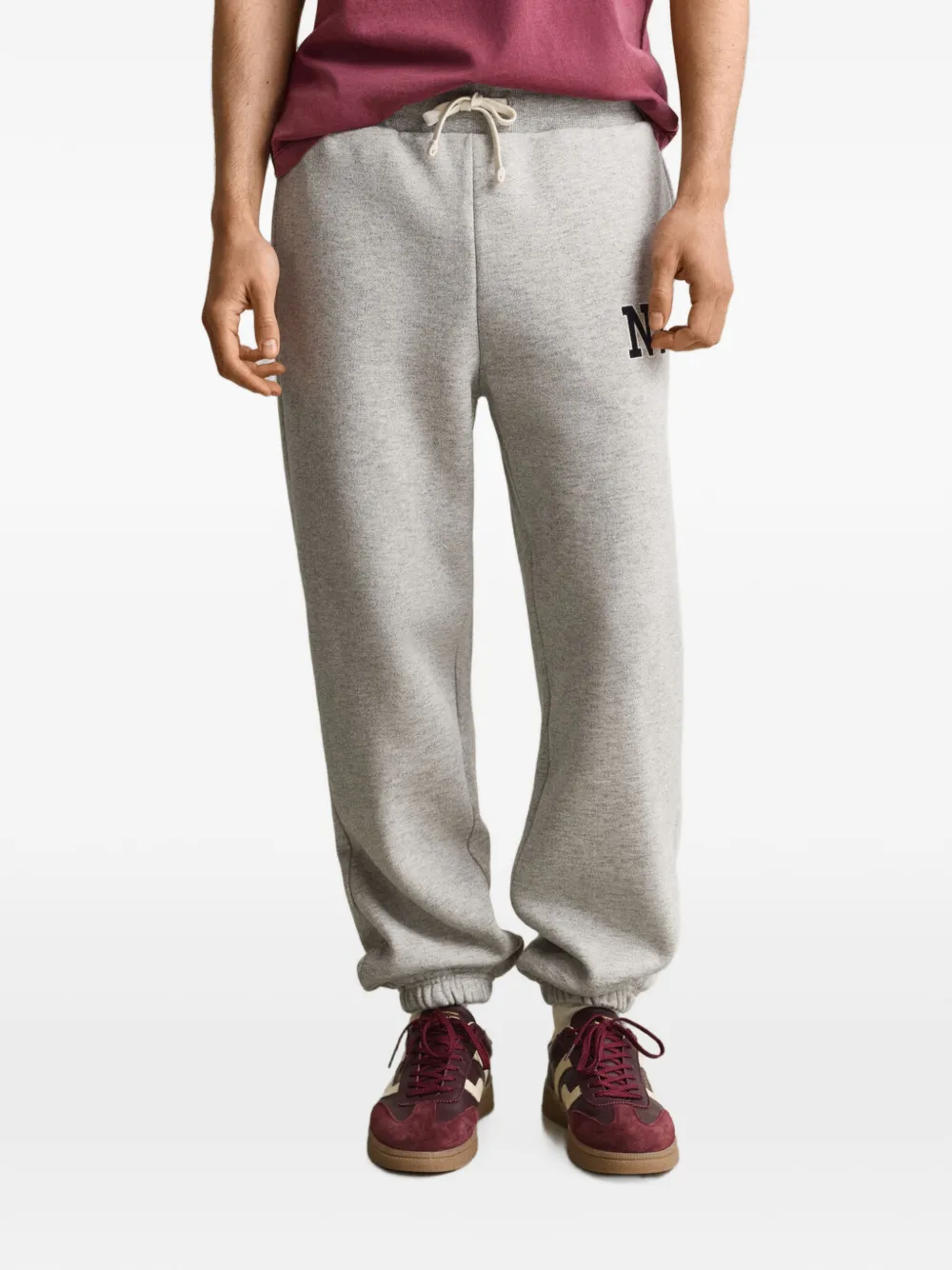 Gant Trainingsbroek met logopatch Grijs