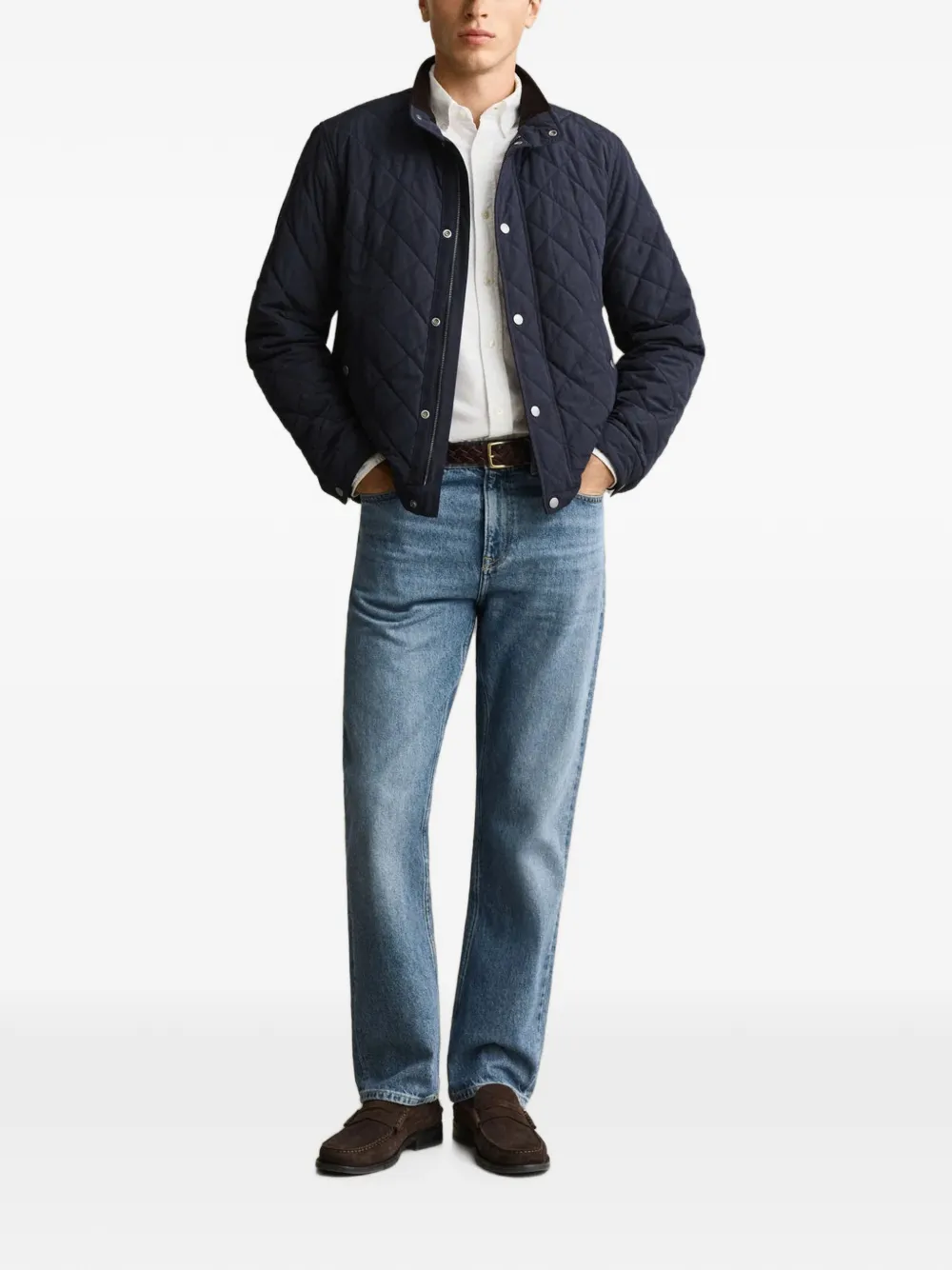 Gant Gewatteerd jack Blauw
