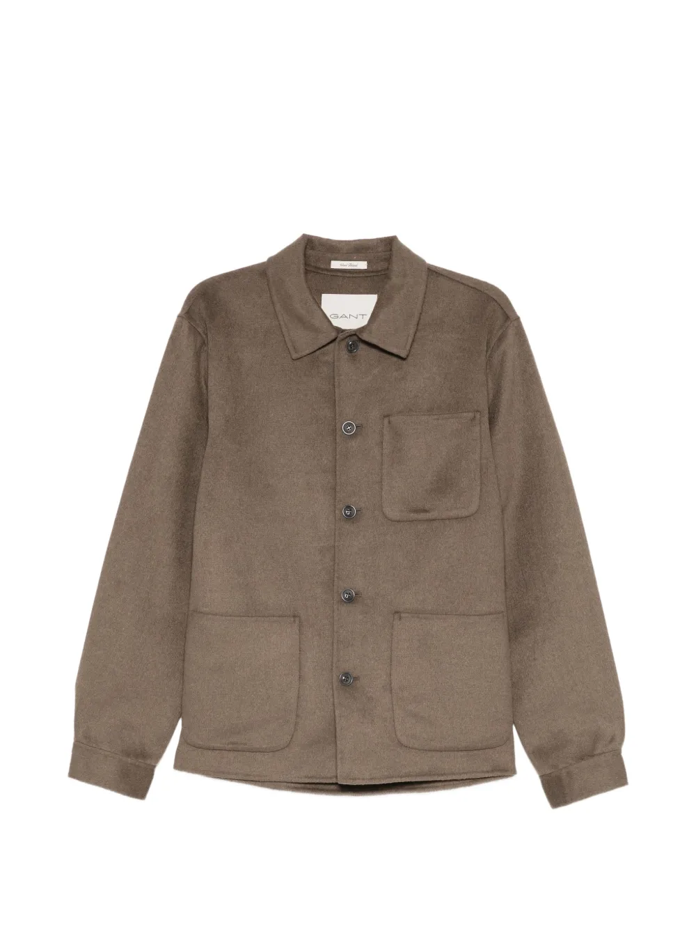 Gant reg handstitched overshirt - Nude
