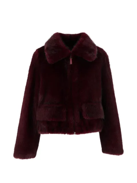DROWS  faux-fur front-flap-pockets jacket