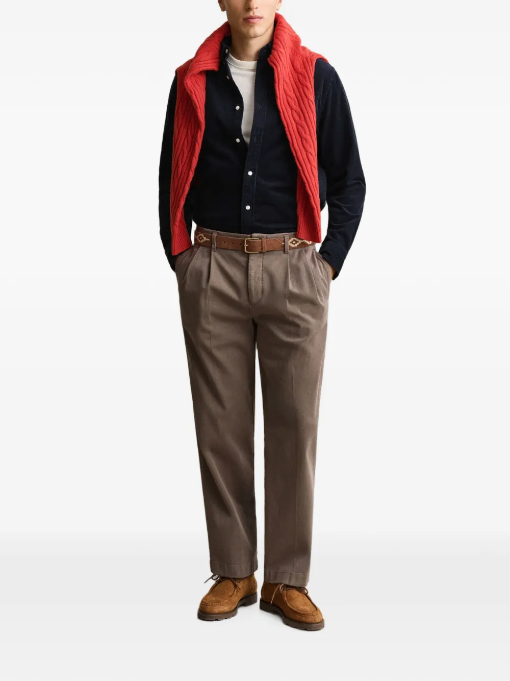 Gant Ribfluwelen overhemd Blauw