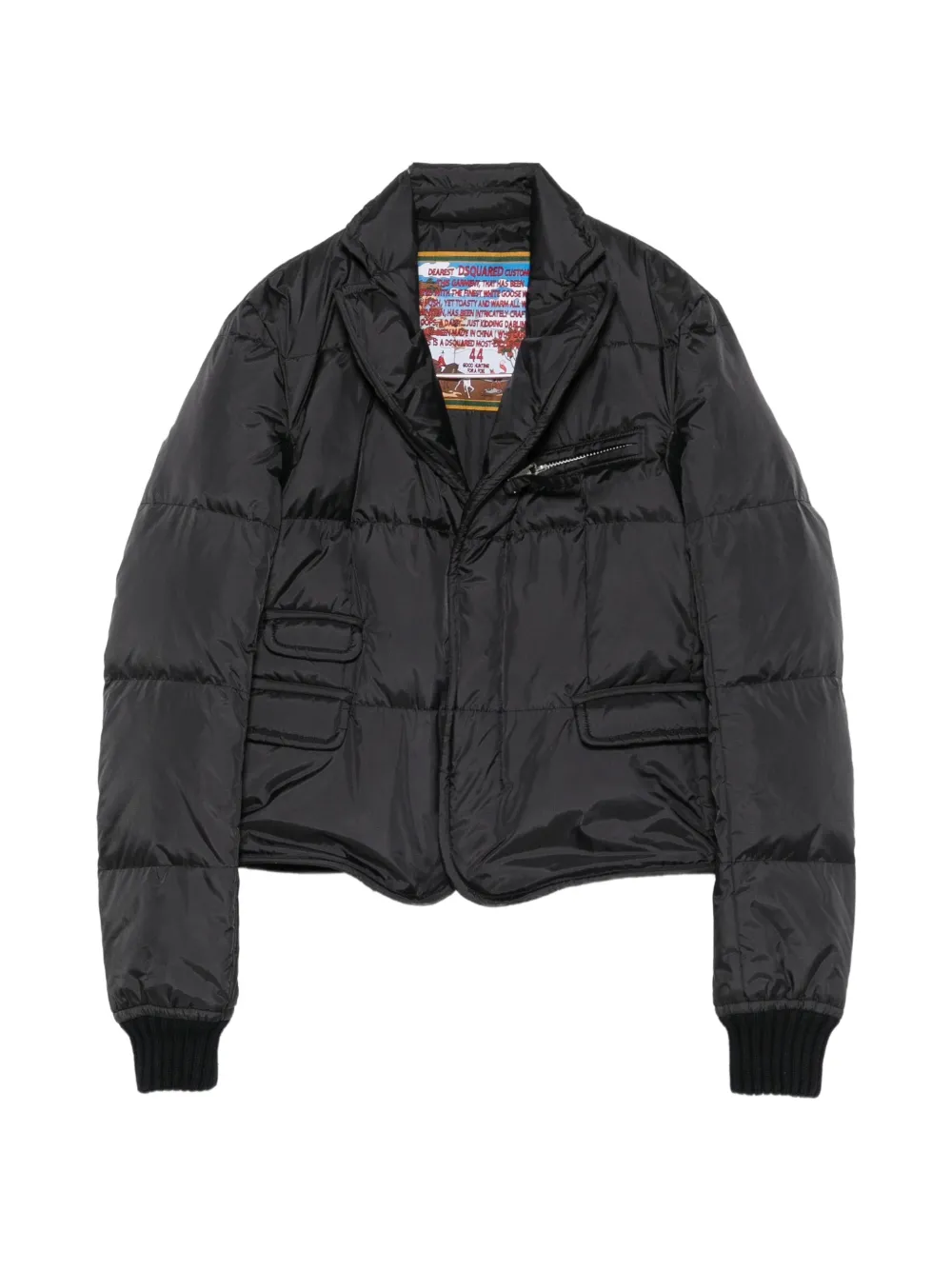 Pre-owned Dsquared2 2000s Quilted Down Jacket In Black