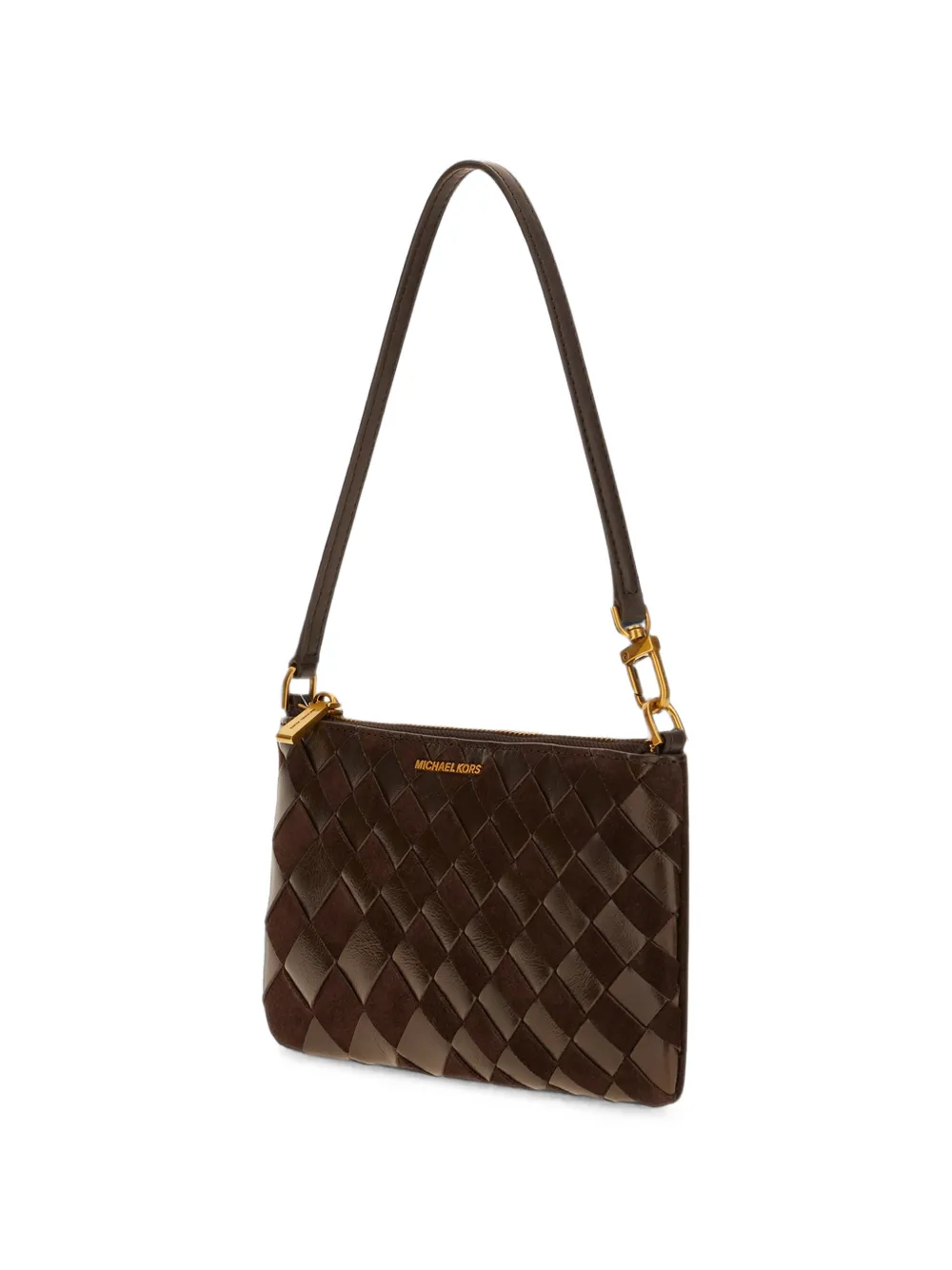 Michael Kors Leren schoudertas Bruin