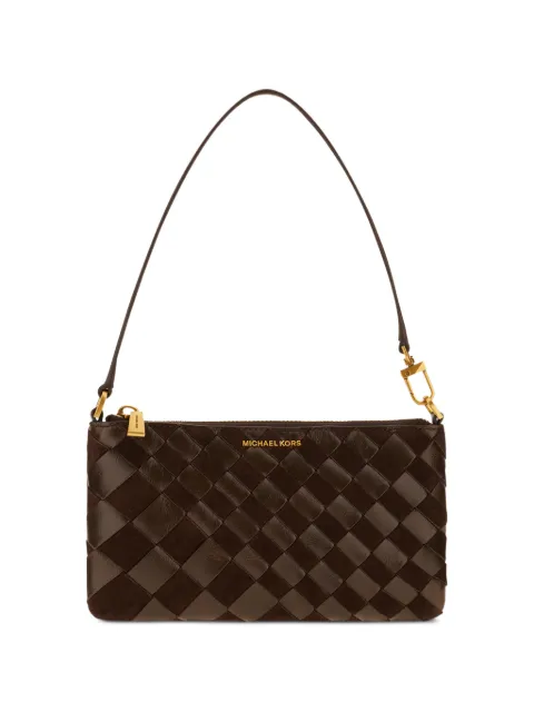 Michael Kors woven leather shoulder bag