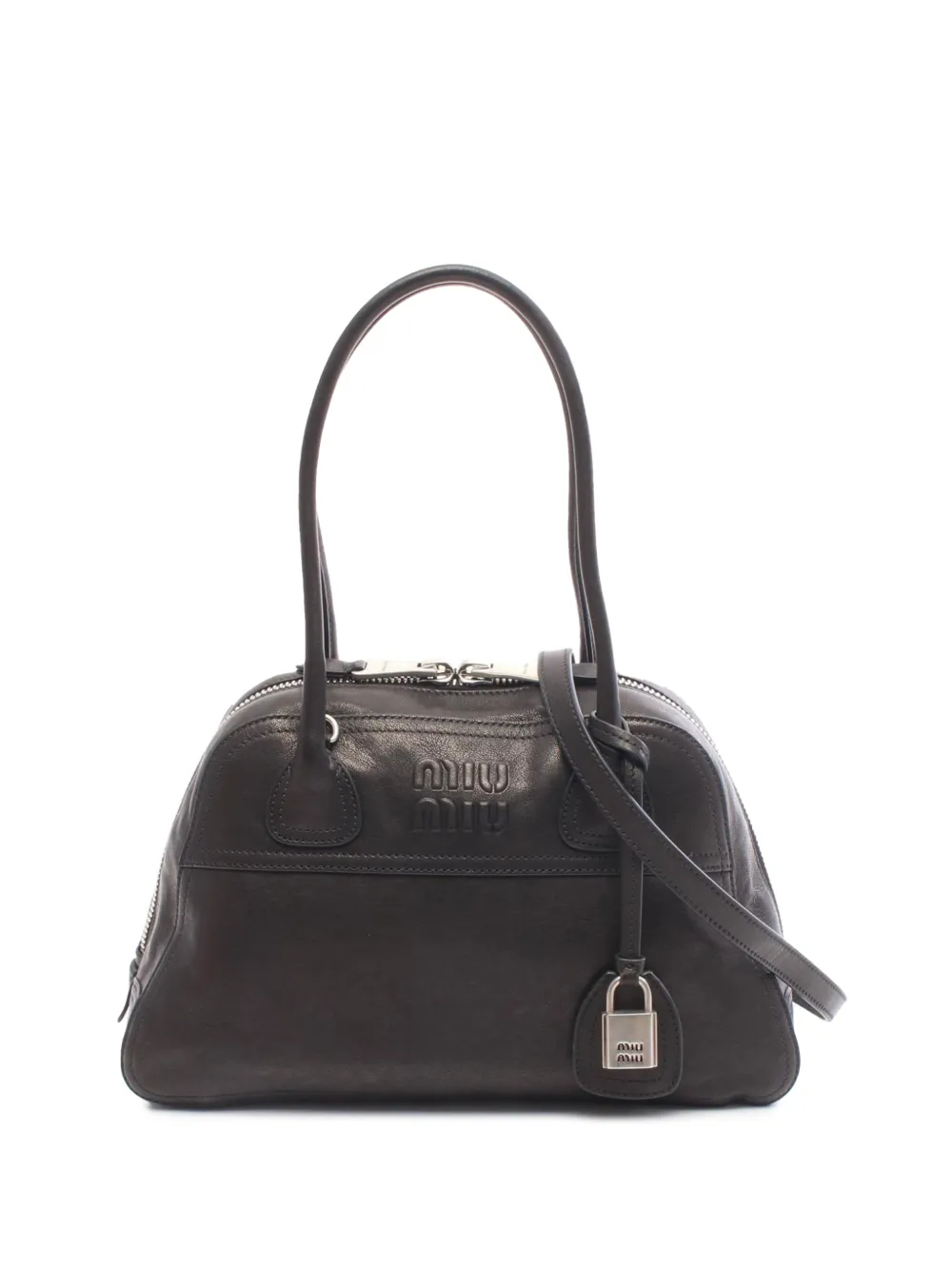 Miu Miu Pre-Owned sac à main Vivant en cuir nappa (2010-2026) - Noir Miu Miu Pre-Owned sac à main Vivant en cuir nappa (2010-2026) - Noir