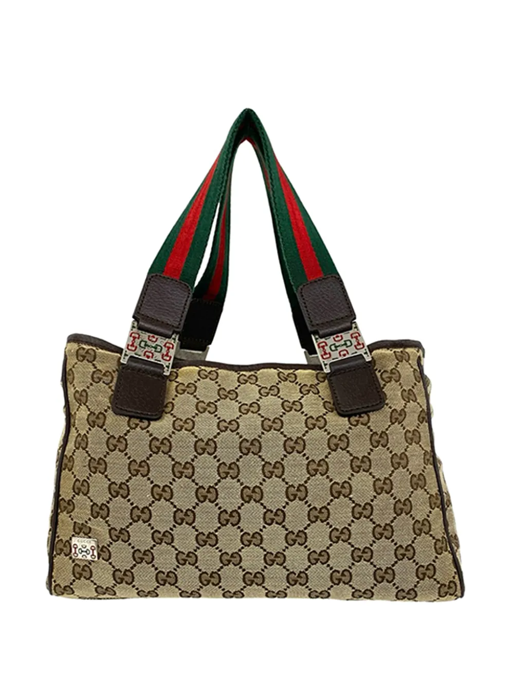 Gucci Pre-Owned 2000-2015 GG Canvas Web Pop tote bag - Toni neutri