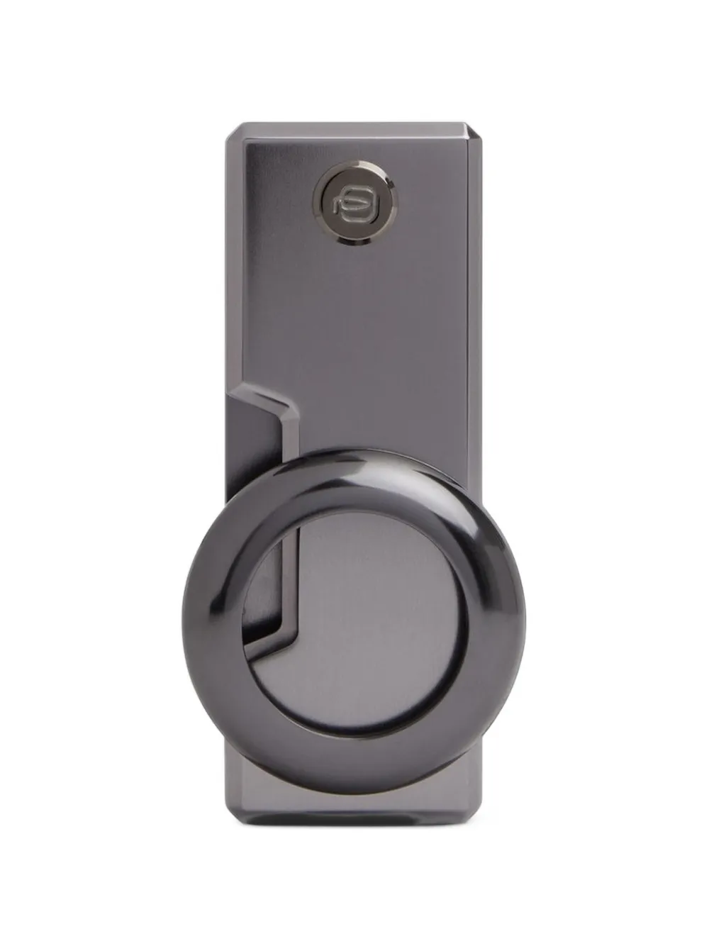 PIQUADRO ring-detail leather magsafe cardholder Blauw