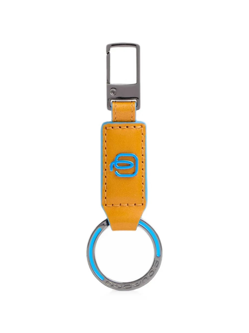 PIQUADRO leather carabiner keyring · One Size