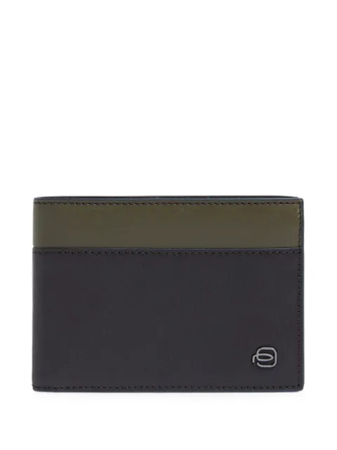 PIQUADRO flip-up ID window leather wallet
