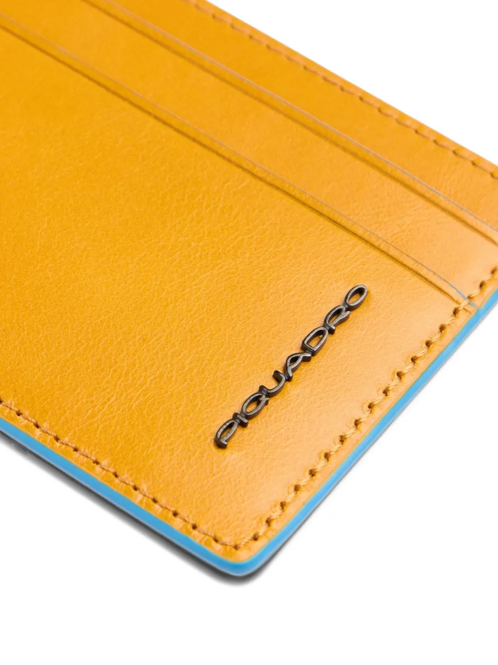 PIQUADRO leather cardholder Geel
